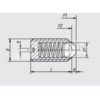 šroub M16x24 s drážkou a kuličkou - standardní síla pružiny