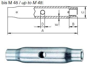 matice M12 ZINEK S235JR pro napínače DIN 1478 Firma Killich s.r.o. nabízí napínáky dle DIN 1478. Napínáky DIN 1478 jsou napínací matice bez konců